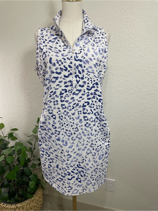 Tommy Bahama Dresses & Skirts - Tommy Bahama IslandZone Golf Dress Blue Leopard Print Stretch